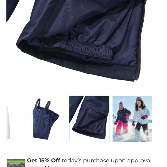 LL Bean Snow bibs- gently worn - Picture 8 of 8